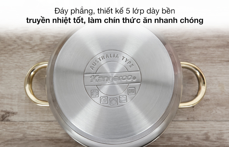 Bộ 3 nồi inox cao cấp KG865