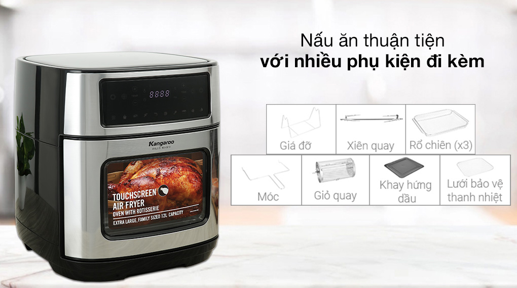 Nồi chiên không dầu 12L KG12AF1A Kangaroo