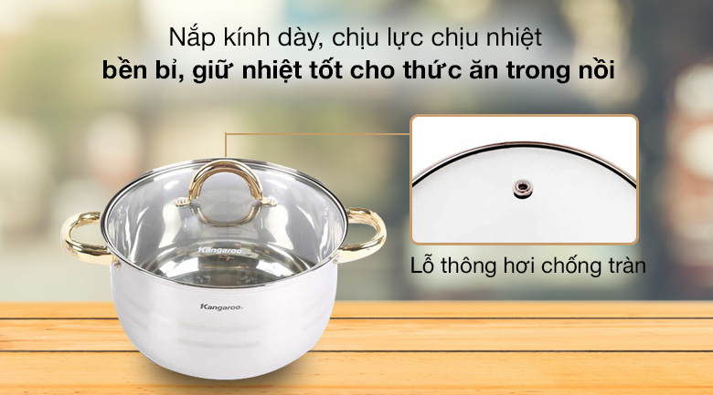 Bộ 3 nồi inox cao cấp KG865