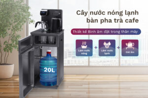 Cây nước nóng lạnh kết hợp bàn pha trà – Tiện lợi hai trong một