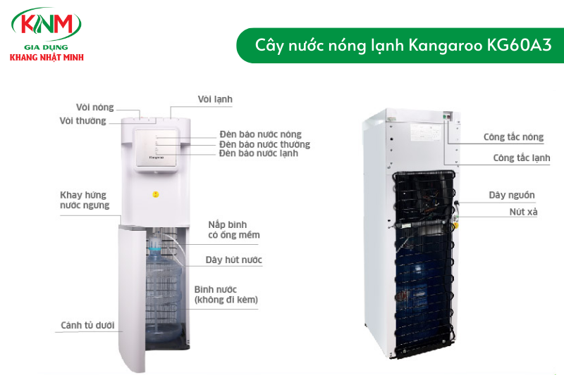 cây nước nóng lạnh bị chảy nước