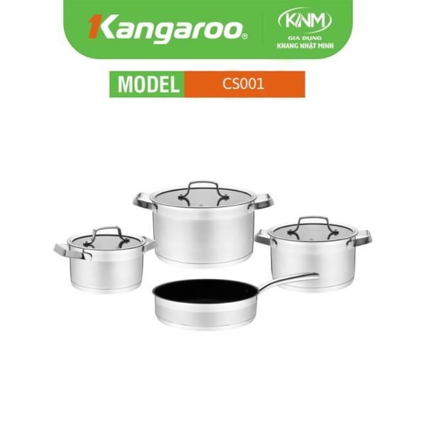 Bộ nồi 5 đáy cao cấp Inox 304