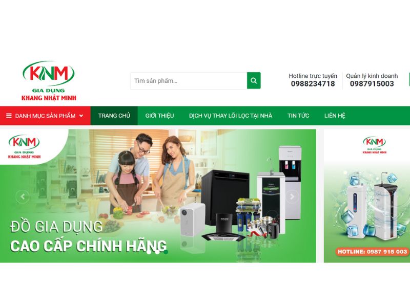 Khang Nhật Minh địa chỉ chuyên cung cấp, sửa chữa các loại máy lọc nước chính hãng